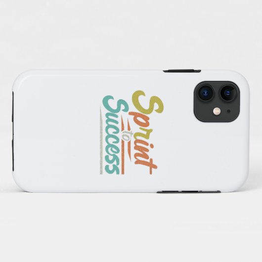 Sprint naar succes Case-Mate iPhone case (Achterkant (horizontaal))
