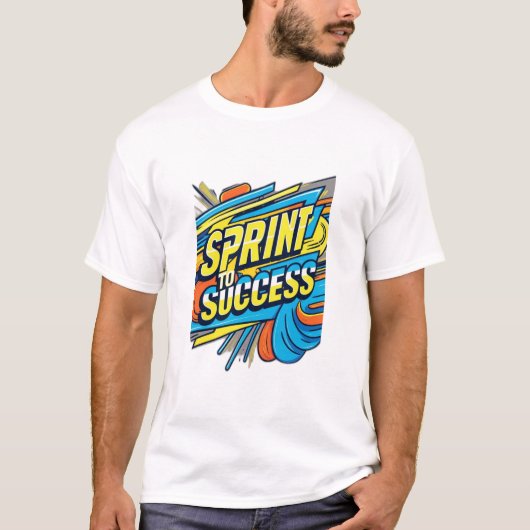 SPRINT NAAR SUCCES T-SHIRT (Voorkant)
