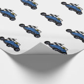 Sprintauto zonder scharnieren cadeaupapier (Hoek)