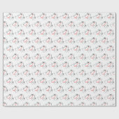 Sprintcar 01 Zwart en Rood Cadeaupapier (Vlak)