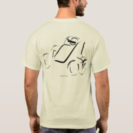 Sprintcar 01 Zwart op natuurlijke achtergrond T-shirt