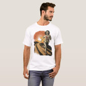 Sprinten door stoffige paden t-shirt (Voorkant volledig)