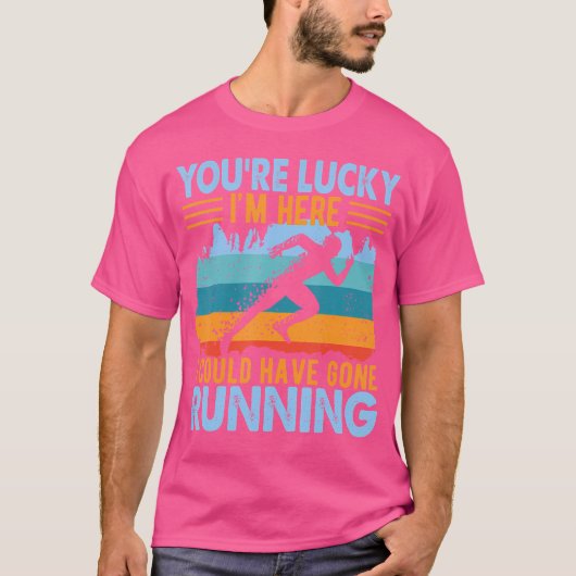Sprinter Atletiek Hardloper Hardlopen Joggen Kled T-shirt (Voorkant)