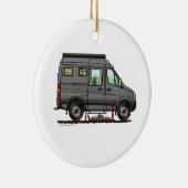Sprinter Camper Van RV happy camper Keramisch Ornament (Rechts)