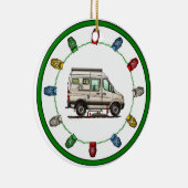 Sprinter Camper Van RV happy camper Keramisch Ornament (Rechts)