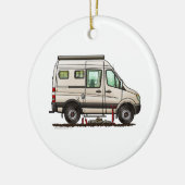 Sprinter Camper Van RV happy camper Keramisch Ornament (Links)