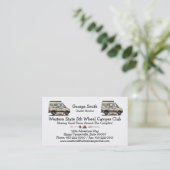 Sprinter Camper Van RV happy camper Visitekaartje (Staand voorkant)