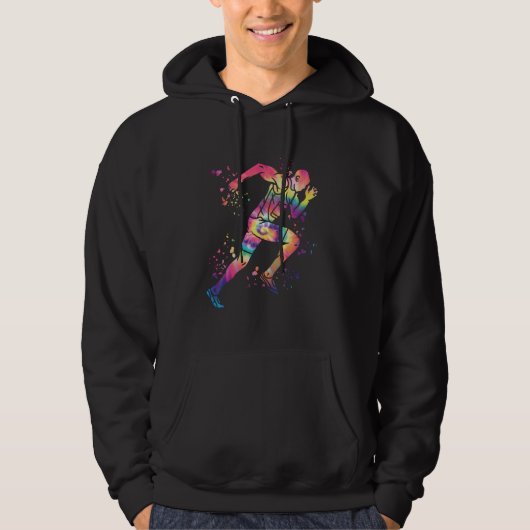 Sprinter Colorsplash Sprintende Kinderen Sprint Hoodie (Voorkant)