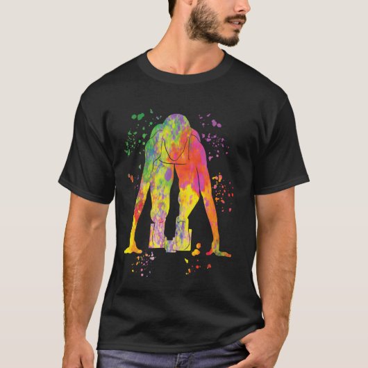 Sprinter Colorsplash Sprintende Kinderen Sprint T-shirt (Voorkant)