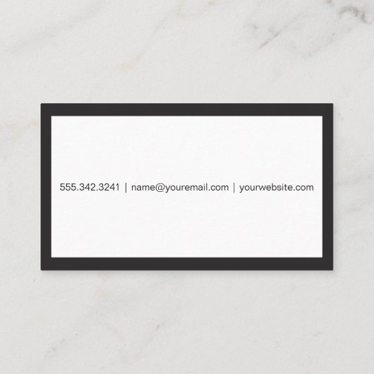 Sprinter | Gezondheid Fitness Trainer Visitekaartje (Achterkant)