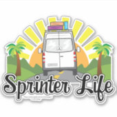 Sprinter Life Custom-Cut Vinyl Sticker | Vanlife | (Voorkant)