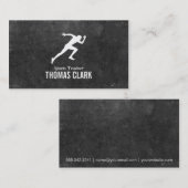 sprinter | Sporttrainer (leisteen) Visitekaartje (Voorkant / Achterkant)