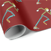 Sprinter Stickman Cadeaupapier (Rol Hoek)