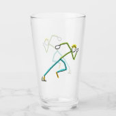 Sprinter Stickman Glas (Voorkant)