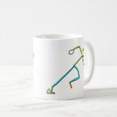 Sprinter Stickman Koffiemok (Voorkant rechts)