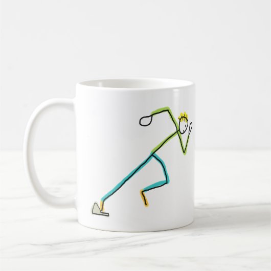 Sprinter Stickman Koffiemok (Links)