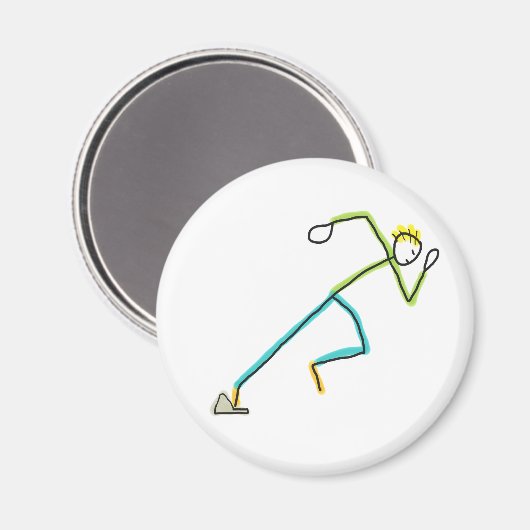 Sprinter Stickman Magneet (Voorkant / Achterkant)