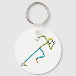 Sprinter Stickman Sleutelhanger