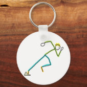 Sprinter Stickman Sleutelhanger (Voorkant)