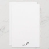 Sprinter Stickman Track and Field Paper Briefpapier (Voorkant / Achterkant)