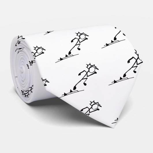 Sprinter Stickman Track en Field Stropdas (Opgerold)