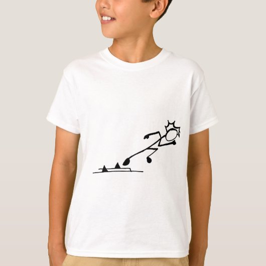 Sprinter Stickman Track en Field T-shirt (Voorkant)