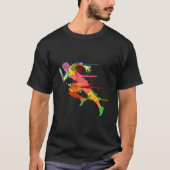 Sprinter Track And Field Runner Running Marathon T-shirt (Voorkant)