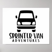 Sprinter Van Adventure-Poster Poster (Voorkant)