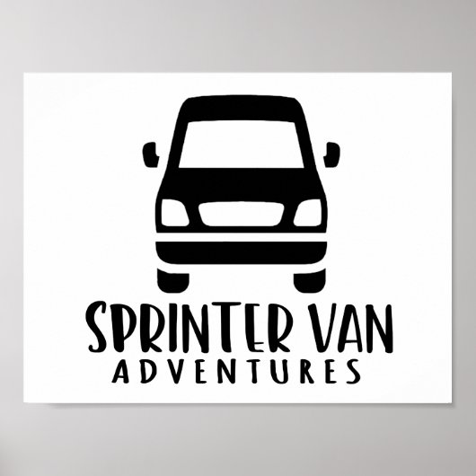 Sprinter Van Adventure-Poster Poster (Voorkant)