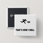 Sprinter Vierkante Button 5,1 Cm (Voorkant /achterkant)