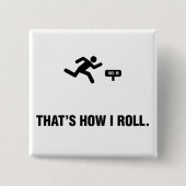 Sprinter Vierkante Button 5,1 Cm (Voorkant)