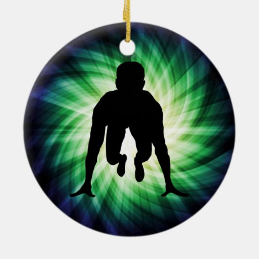 Sprinter volgen keramisch ornament (Achterkant)