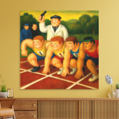 Sprinters - Grote Ingepakte Canvas Kunstprint Afdruk (Insitu (Woonkamer))
