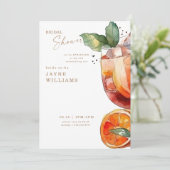 Spritsen het witte Aperol Vrijgezellenfeest Kaart (Staand voorkant)