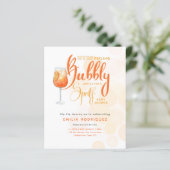 Spritz Baby Shower Jongen of Meisje Zwart Oranje (Staand voorkant)