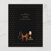 Spritz Baby Shower Jongen of Meisje Zwart Oranje (Achterkant)