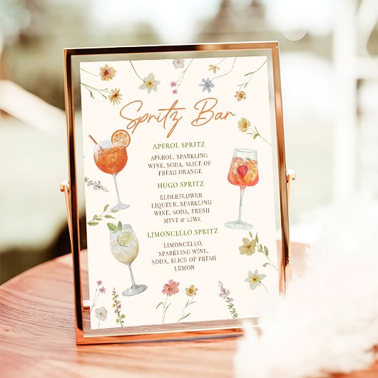 Spritz Bar Bord | Aperol Spritz Bord Poster