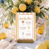 Spritz Bar Uithangbord Golfprint Poster