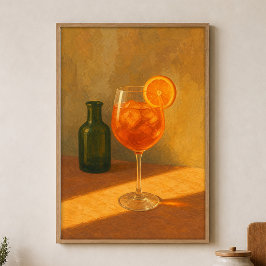 Spritz bij de Gouden Uur Waterverf Poster