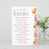 Spritz Bridal Shower Games Would She Rather (Staand voorkant)