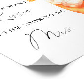 Spritz bruiloftsfeest - hoeveel kusjes spel poster (Hoek)