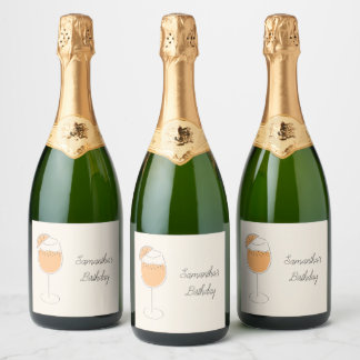 Spritz Bruisende Cocktail Verjaardagsfeestje Sparkling Wijnetiket