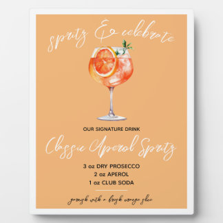 Spritz & Celebrate! Aperol Spritz Signature Drink  Fotoplaat
