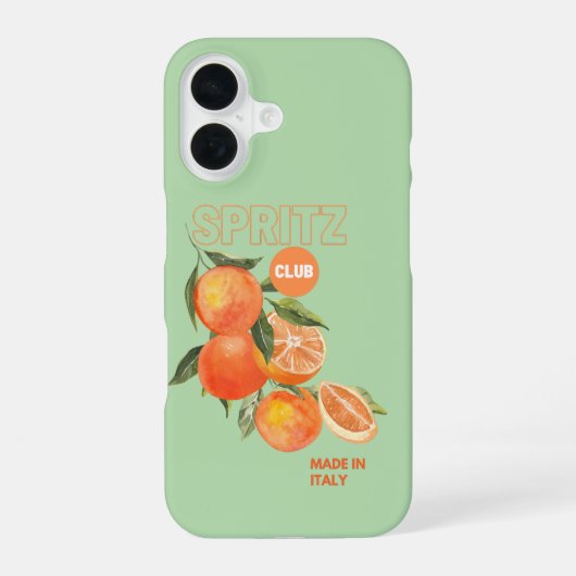 Spritz club iPhone 16 hoesje (Achterkant)