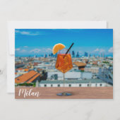 Spritz-cocktail op een tafel met uitzicht van Mila (Voorkant)