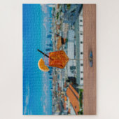 Spritz-cocktail op een tafel met uitzicht van Mila Legpuzzel (Verticaal)