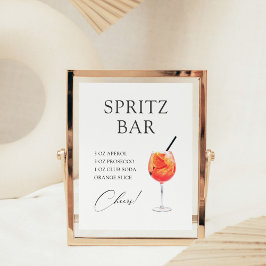Spritz Cocktailbar Recept Poster