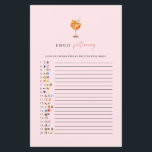 Spritz Emoji Pictionary Vrijgezellenfeest Game Kaa<br><div class="desc">Spritz Emoji Pictionary Vrijgezellenfeest Game Kaart (bewerken)</div>