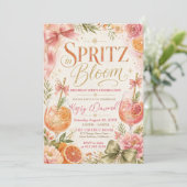 Spritz in Bloom Verjaardagsfeestje Kaart (Staand voorkant)