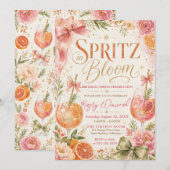 Spritz in Bloom Verjaardagsfeestje Kaart (Voorkant / Achterkant)